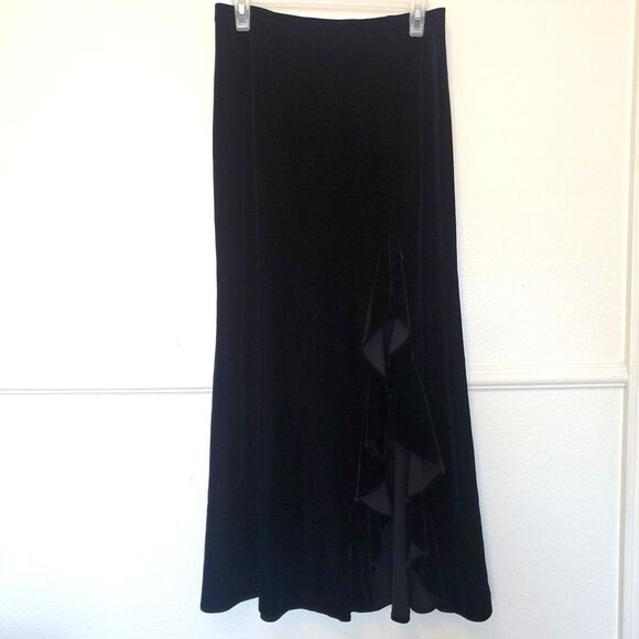 Patra Dresses & Skirts - Patra Velvet Maxi Skirt 10 Whimsigoth Dark Fairy Vamp Grunge Witchy USA Vtg 80s